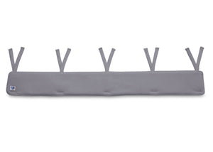 Delta Children Grey (026) Waterproof Fleece Crib Rail Cover/Protector for Long Front or Back Rail, 1 Pack, Main View 23