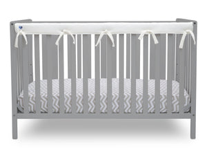Delta Children Ivory (124) Waterproof Fleece Crib Rail Cover/Protector for Long Front or Back Rail, 1 Pack, Rail View 10