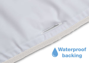 Delta Children Ivory (124) Waterproof Fleece Crib Rail Cover/Protector for Long Front or Back Rail, 1 Pack, Waterproof Backing View 14