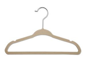 Delta Children Beige (250) 5 Pack Velvet Hangers, Single View b1b 5