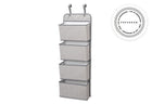 Delta Children Infinity Light Grey (063) 4-Pocket Hanging Wall Organizer 2-4-Pocket Hanging Wall Organizer
