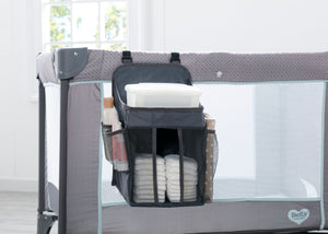 Delta Children Satellite (094) Universal Hanging Organizer for Play Yards, Pack ‘n Plays & Playpens Lifestyle View a1a 0