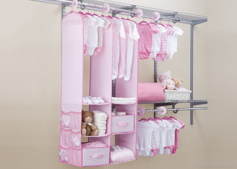 Delta Children Barely Pink (689) 24 Piece Nursery Storage Set, Room, e1e 5-24 Piece Nursery Storage Set
