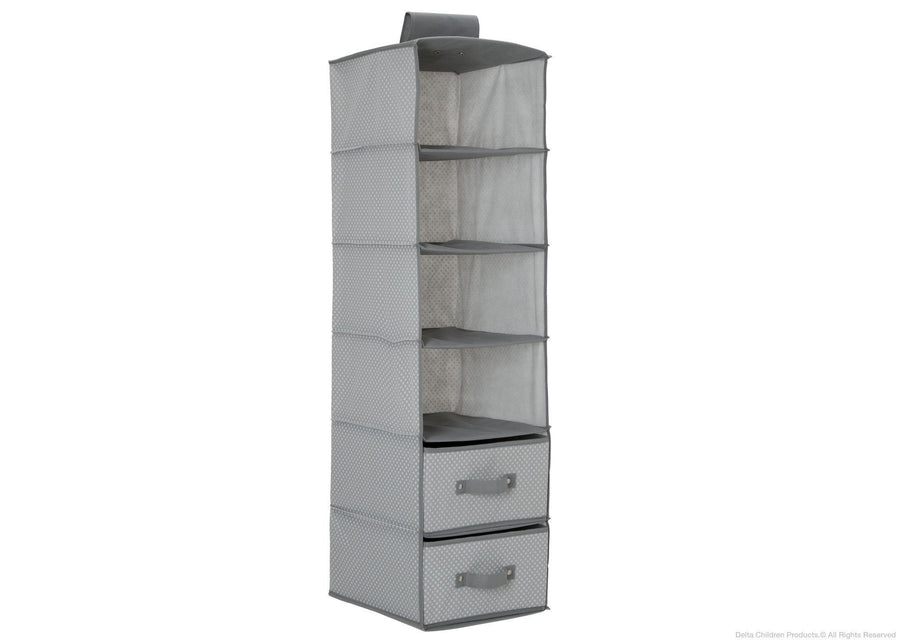Dove Grey (058) 1-6 Shelf Storage with 2 Drawers