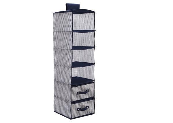 Infinity Navy (417) 4-6 Shelf Storage with 2 Drawers