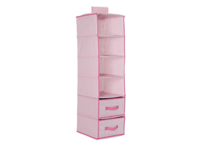 Delta Children Barely Pink (689) 6 Shelf Storage with 2 Drawers, Drawer Option e1e 18