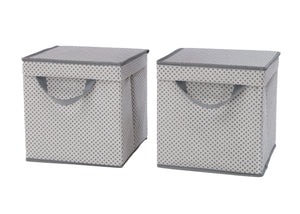 Delta Children Cool Grey (063) 2-Pack Lidded Storage Bins (SS2165), Details, b2b 11