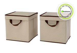 Delta Children Beige (250) 2-Pack Lidded Storage Bins 2