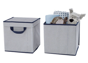 Delta Children Navy (417) 2-Pack Lidded Storage Bins (SS2165), Silo with Props, d3d 20