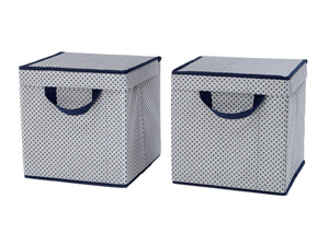 Delta Children Navy (417) 2-Pack Lidded Storage Bins (SS2165), Hangtag, d2d 19