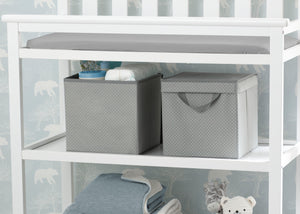 Delta Children Dove Grey (058) Lidded Storage Bins, Lifestyle View 18