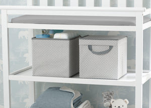 Delta Children Cool Grey (063) Lidded Storage Bins, Lifestyle View 21
