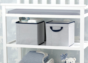 Delta Children Navy (417) Lidded Storage Bins, Lifestyle View 27