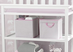 Delta Children Pink (693) Lidded Storage Bins, Lifestyle View 33