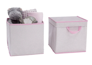 Delta Children Pink (693) Lidded Storage Bins, 2 Bins View 17