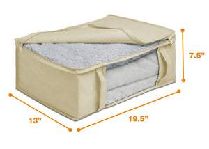 Delta Children Beige (276) 6-Piece Hide-A-Way/Underbed Storage Bag Set, Large Bag Measurements View 9