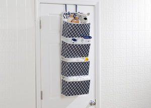 Delta Children Infinity Navy (417) Deluxe Water-Resistant 4 Pocket Hanging Wall Organizer d1d 0