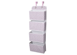 Delta Children Gingham Pink (689) Deluxe Water-Resistant 4 Pocket Hanging Wall Organizer e2e 9