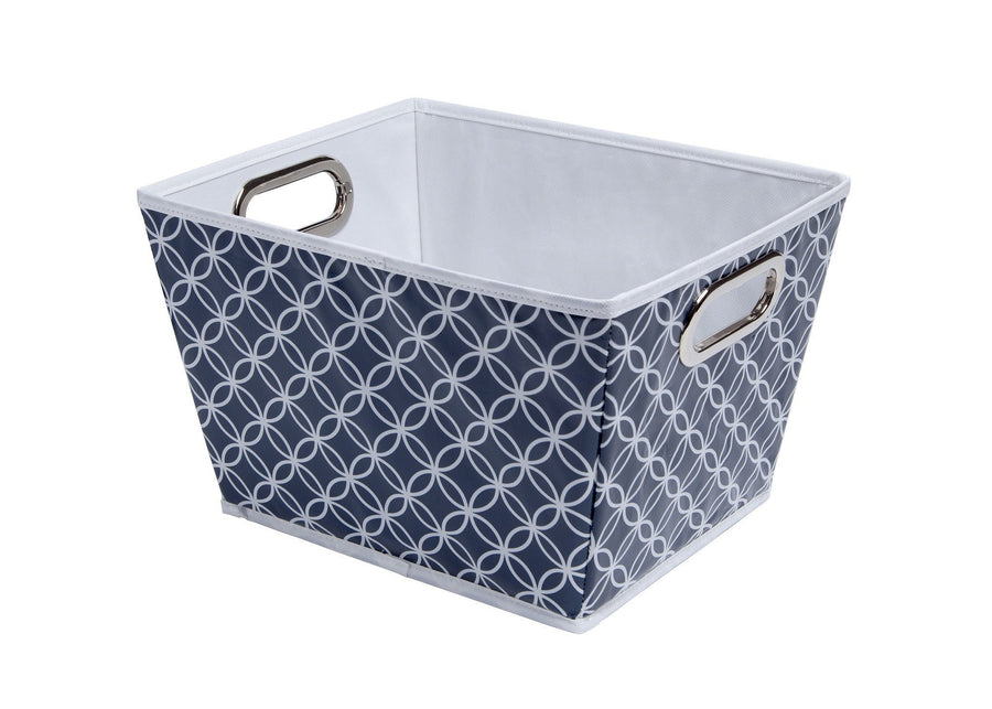Infinity Navy (417) Deluxe Water-Resistant Rectangle Tapered Tote d2d 4-Deluxe Water-Resistant Rectangle Tapered Tote