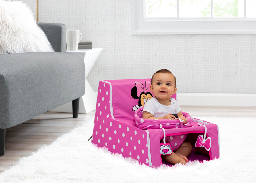 Minnie (5002) 1-Minnie Mouse Sit N Play Portable Activity Seat for Babies