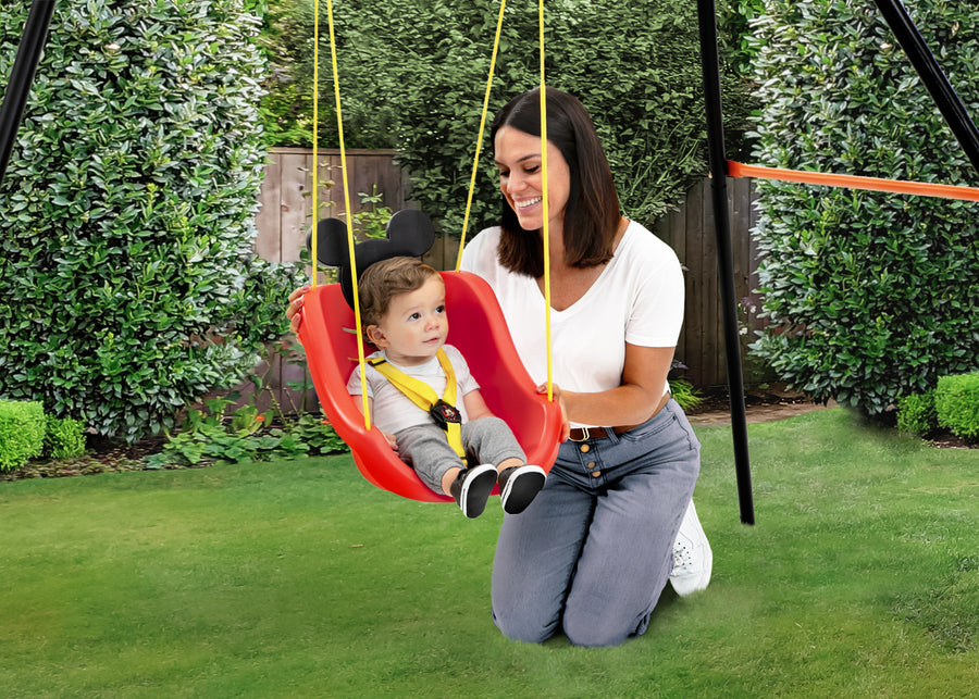 Mickey Hot Dog (1054) 1-Mickey Mouse 2-in-1 Outdoor Kids Swing