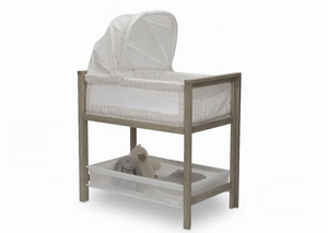 Farmhouse 2-in-1 Wood Bedside Bassinet Sleeper and changer Royal Charm (2098) 2