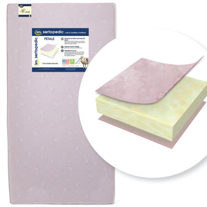 SertapedicÂ® Petals Crib and Toddler Mattress (A41102-3190-NO), cutout, a2a No Color (NO) 10