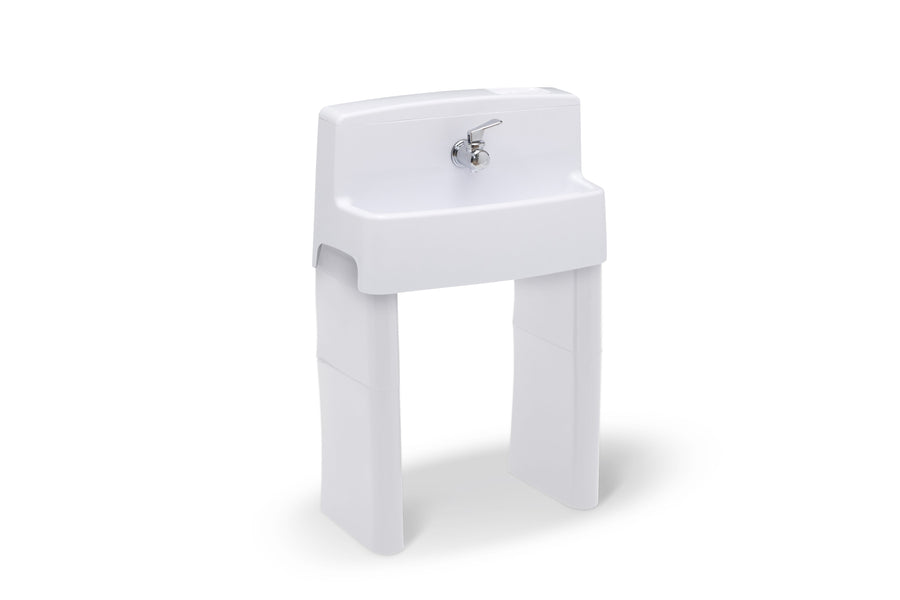 White and Turquoise (5052) 10-MySize 3-in-1 Convertible Sink, Step Stool and Bath Toy for Kids
