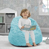 Aqua (2046) 7-Cozee Fluffy Chair, Toddler Size (For Kids Up to 6 Years Old)