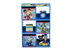 Delta Children Mickey Mouse (1053) 6 Cubby Storage Unit (TB83267MM), Front View with Props, a3a 5