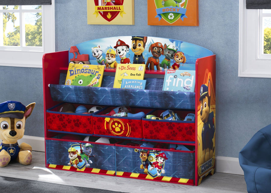 Delta Children Paw Patrol (1121) Deluxe Book and Toy Organizer (TB83271PW) Hangtag, a1a 1-PAW Patrol Deluxe Book and Toy Organizer