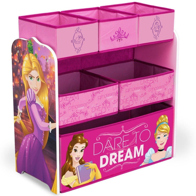 Delta Children Princess Multi-Bin Toy Organizer 3-Princess Multi-Bin Toy Organizer