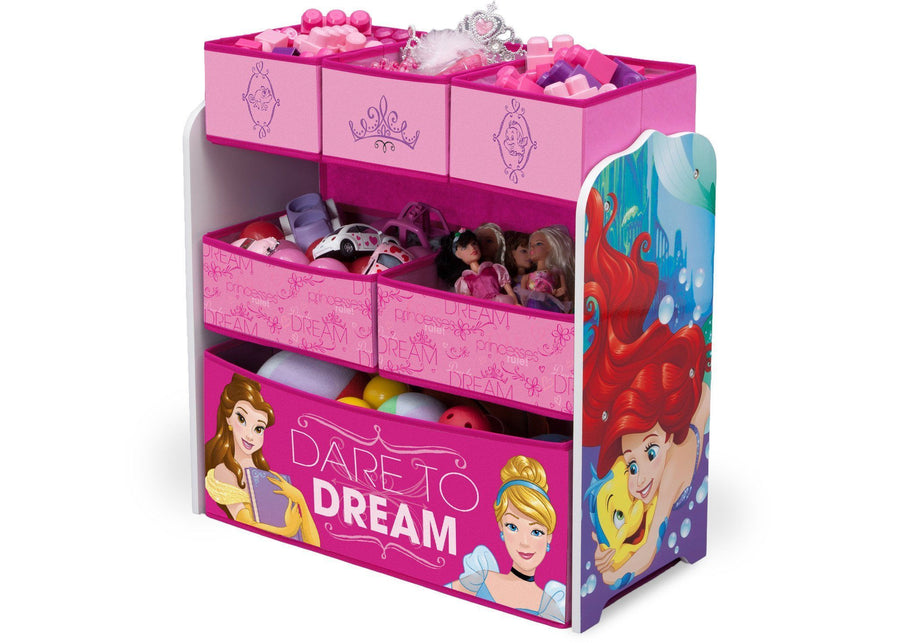 Disney Princess (1034) 1-Princess Multi-Bin Toy Organizer