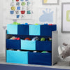 Grey (026) 19-Deluxe Multi-Bin Toy Organizer with Storage Bins