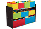 Dark Chocolate (207) 3-Deluxe Multi-Bin Toy Organizer with Storage Bins