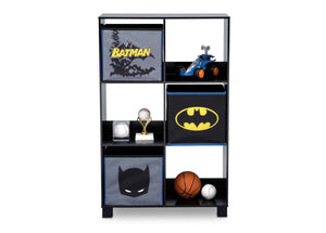 Delta Children Batman (1200) 6 Cubby Deluxe Storage Unit (TB83421BT), Front Silo, a3a 2