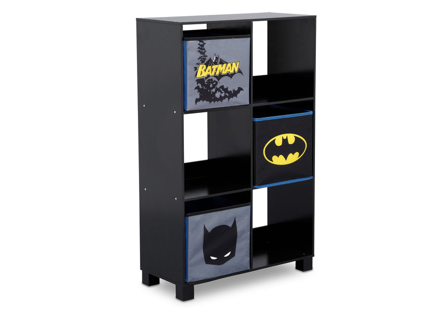 Delta Children Batman (1200) 6 Cubby Deluxe Storage Unit (TB83421BT), Side Silo, a2a 1-Batman Cubby