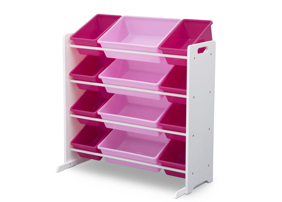 Bianca White (130) 5-Kids Toy Storage Organizer with 12 Plastic Bins