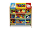 Natural and Primary Colors (1189) 8-Kids Toy Storage Organizer with 12 Plastic Bins