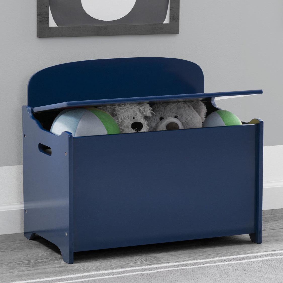 Delta Children Deep Blue (295C) MySize Deluxe Toy Box