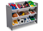 Delta Children Grey (026) MySize 9 Bin Plastic Toy Organizer, Right Angle, a2a 3-MySize 9 Bin Plastic Toy Organizer