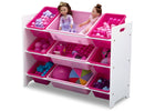 Bianca White (130) 11-MySize 9 Bin Plastic Toy Organizer