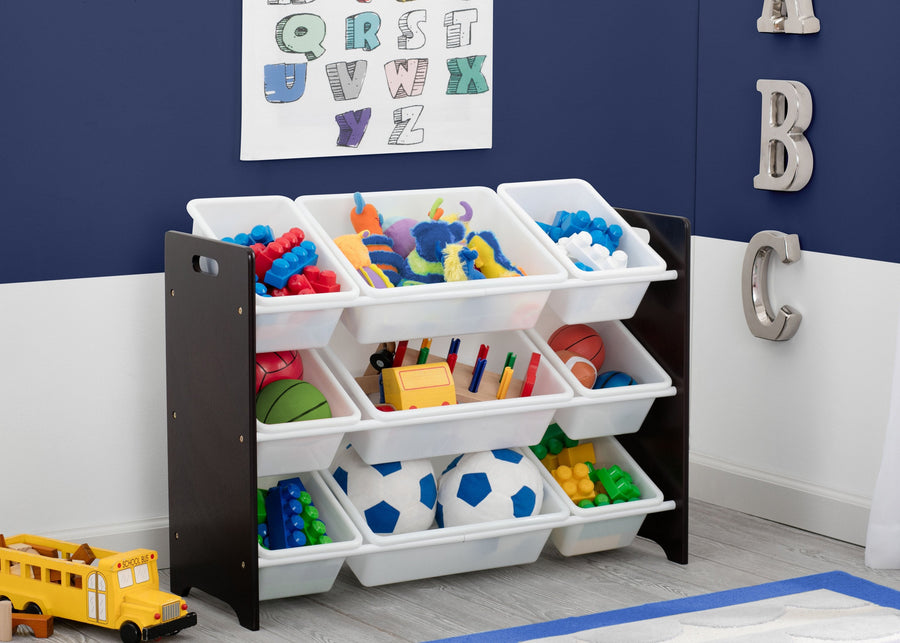 Dark Chocolate (207) TB83461GN-207 14-MySize 9 Bin Plastic Toy Organizer