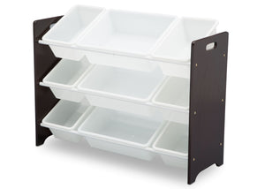 Delta Children Dark Chocolate (207) MySize 9 Bin Plastic Toy Organizer, Left Angle, c3c 21