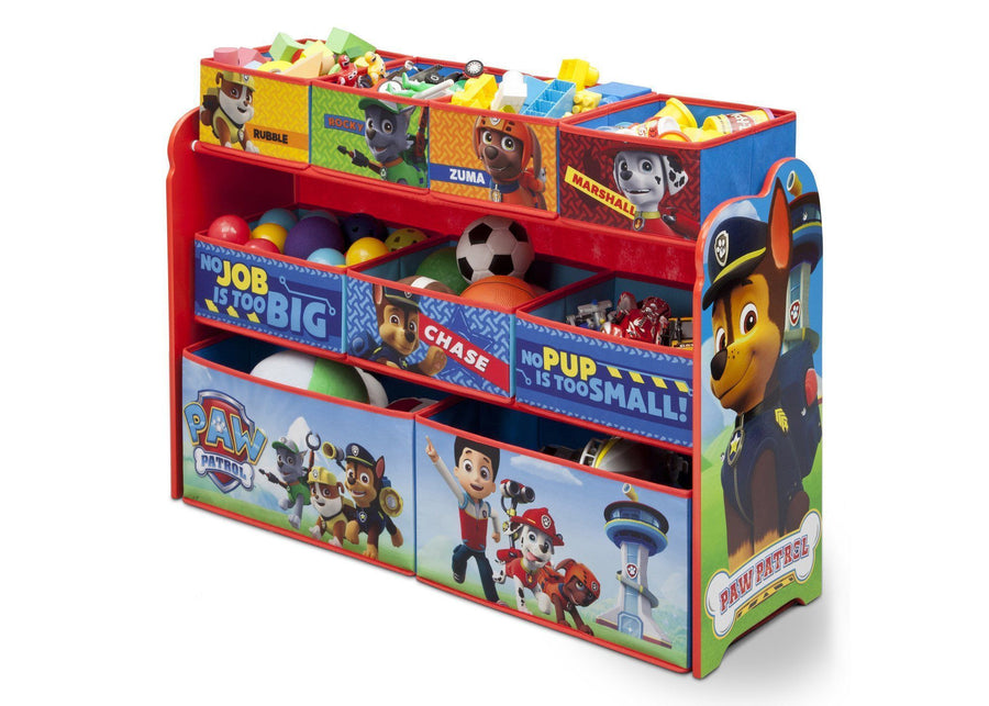 Paw Patrol (1121) 4-PAW Patrol Deluxe Multi-Bin Toy Organizer