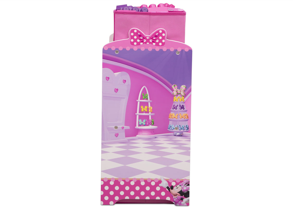 Delta Children Minnie Mouse (1063) Design and Store 6 Bin Toy Organizer, Left Side View