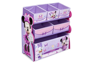 Delta Children Minnie Mouse Multi-Bin Toy Organizer Right Side View Assorted (999) 0