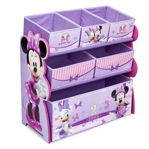 Delta Children Minnie Mouse Multi-Bin Toy Organizer Right Side View Assorted (999) 0