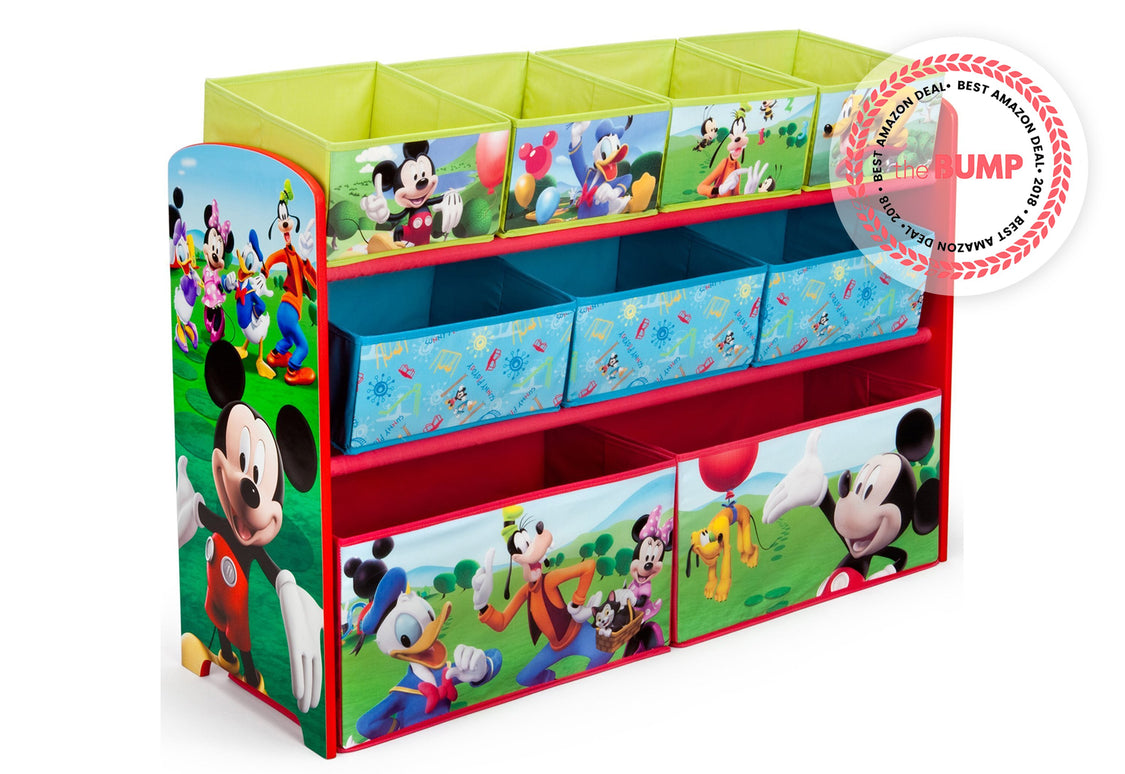 Delta Children Mickey Mouse Deluxe Multi-Bin Toy Organizer