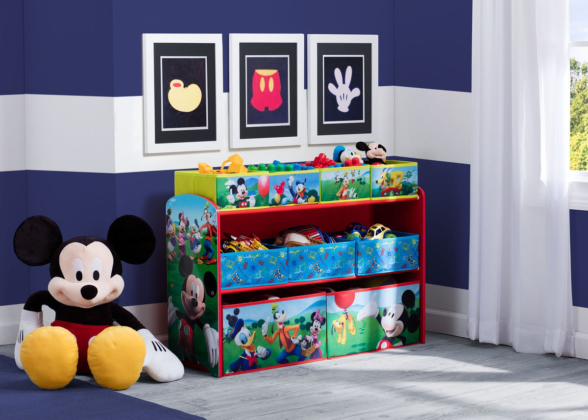 Delta Children Mickey Mouse Deluxe Multi-Bin Toy Organizer